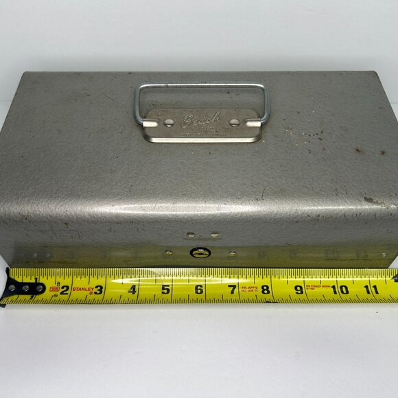 Beach Industries Limited Vintage Metal Cash Box - Picture 3 of 9